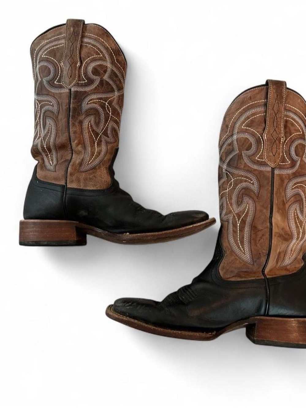Women 6 boots western Brown leather cowboy boots
